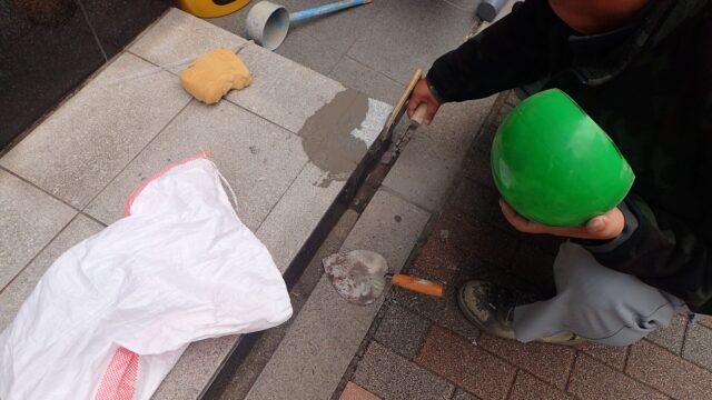 御影石、張替え